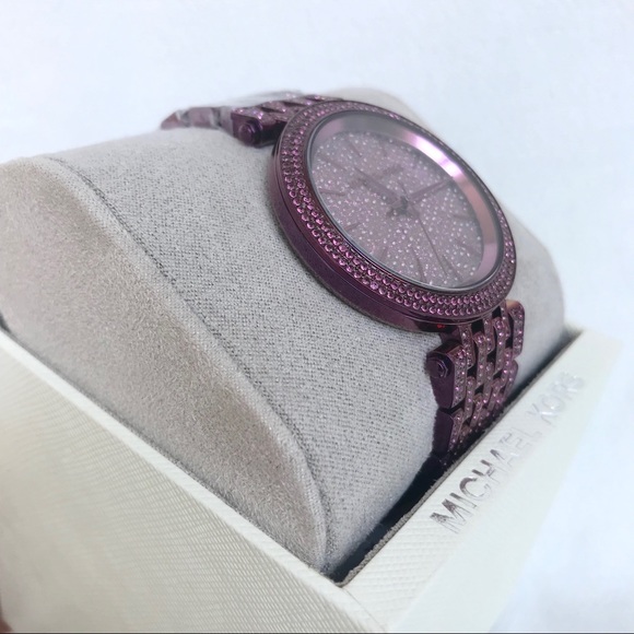 Authentic MK Stunning Darci Dazzling plum watch - Picture 3 of 6